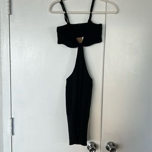 Black cutout dress